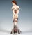 Exquisite goldscheider vienna figurine of the late 1930s: an elegant young woman in a long, form-fitting, off-the-shoulder...