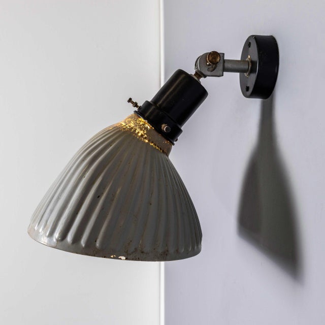 Mercury Glass Adjustable Wall Lamp, 1940s For Sale - Image 9 of 11