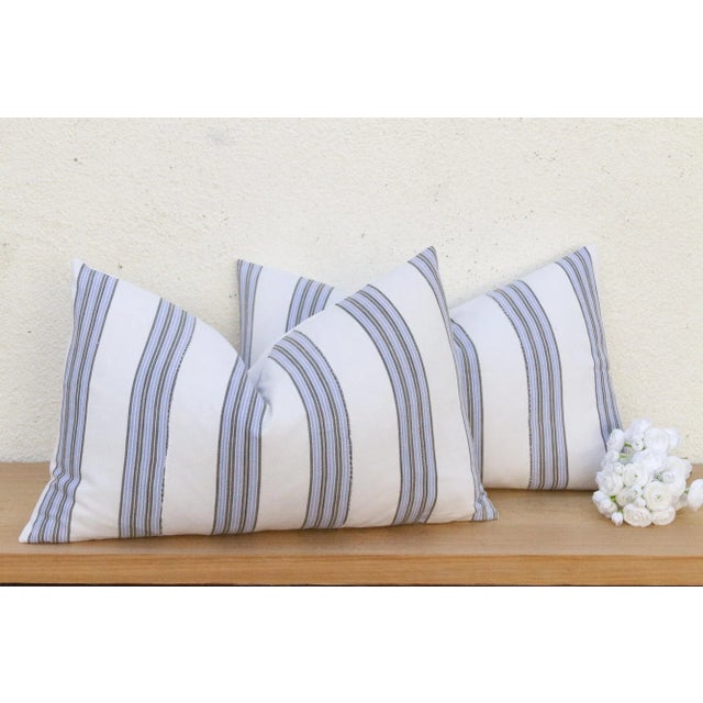 This elegant pair of decorative pillows captures the quiet charm of European utility textiles. Each 16 x 24-inch lumbar...