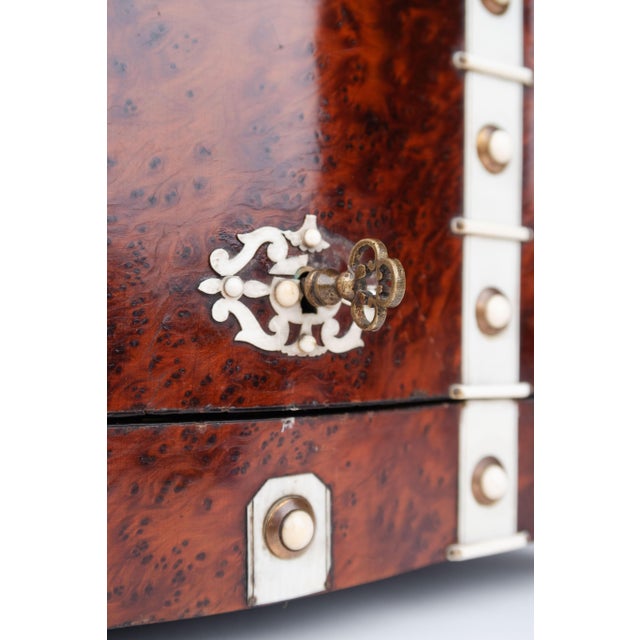 19th Century French Ormolu Mounted Burr Ash Tantalus For Sale - Image 11 of 13