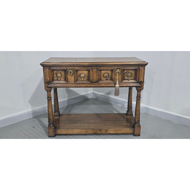 Oak Dresser Base of Small Proportions, 1920s For Sale - Image 3 of 13