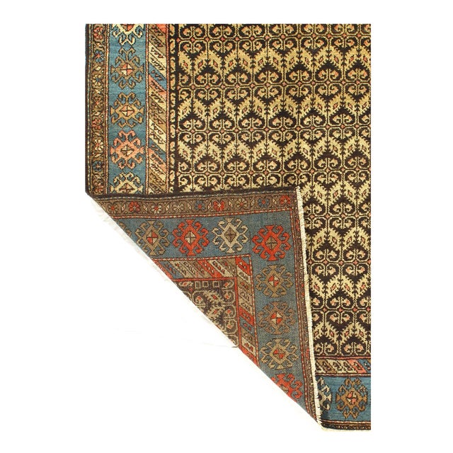 Traditional Pasargad DC Beige Handmade Antique Hamadan Rug For Sale - Image 3 of 3