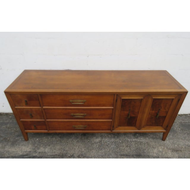 Fancher Furniture Mid 20th Century Modern Long Low Dresser Bathroom Vanity For Sale - Image 12 of 18