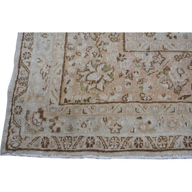 Turkish Vintage Turkish Anatolian Professional Hand Knotted Wool Rug, 10'4x19'9 For Sale - Image 3 of 5