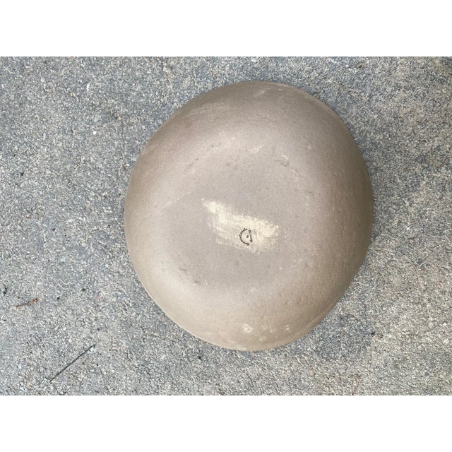 Ceramic Nonna Hall Yellow Interior Stoneware Bowl For Sale - Image 7 of 7