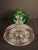 Antique Victorian Emerald Green Glass Kerosene Lamp Clear Star Base Scovill Queen Anne For Sale - Image 13 of 18