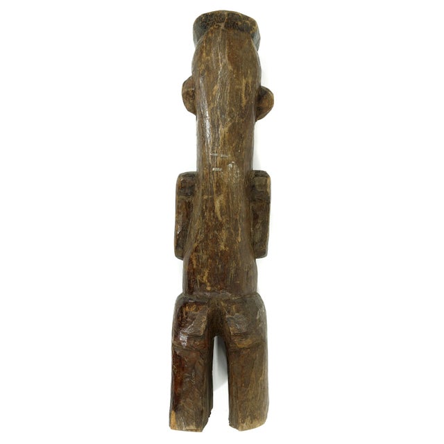 Early 20th Century Early 20th Century Urhobo Shrine Wood Figure Nigeria For Sale - Image 5 of 6