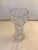 Classic crystal cut vase with buzzsaws nice design. Made in the Mid 20th Century.