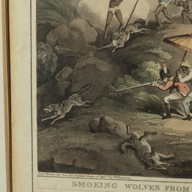 Edward Orme, Hunting Wolves in Their Dens, 1806, Engraving For Sale - Image 11 of 18