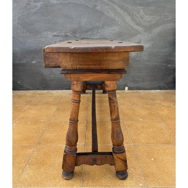 Spanish Renaissance Revival Three-Drawer Console Table, 1920 For Sale - Image 14 of 18