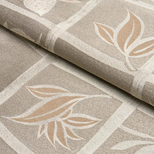 2020s Schumacher High Line Fabric In Nacre For Sale - Image 5 of 6