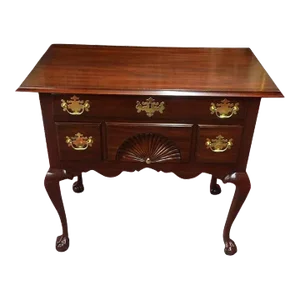 Henkel Harris Furniture Vintage Lowboy Chest Solid Wood Cherry Queen Anne Style Dresser Spnea Small Dresser Chest of Drawers