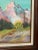 Sky Blue Vintage Framed Painting on Canvas Dt 1987. There Is Artist Note on the Back Titling the Piece ‘ Sunrise on the Tetons’ and Signed by w.s Makuch. For Sale - Image 8 of 9