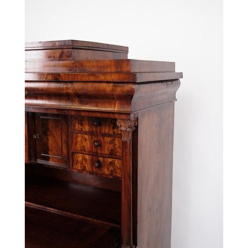 Secretaire in Mahogany For Sale - Image 3 of 12
