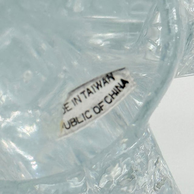 Glass Vintage Crystal Clear Glass Christmas Trees - A Pair For Sale - Image 7 of 12