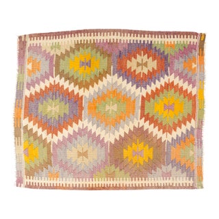 Mid 20th Century Geometric Anatolian Kilim Rug For Sale
