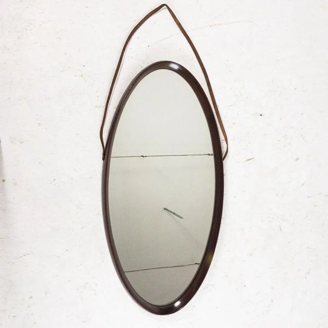 Oval Mirror, 1970s For Sale - Image 4 of 4