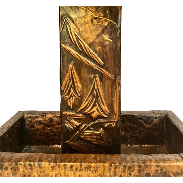 1940s Copper Clad Lamp and Shade For Sale - Image 4 of 5