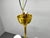 Adjustable Art Deco Brass Chandelier with Milk Glass, 1930s For Sale - Image 12 of 16