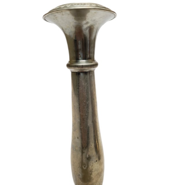 Eclectic Gilloched Candlestick, 1900s For Sale - Image 6 of 7