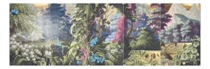Rousseau-Inspired Lush Botanical Landscape Wallpaper, 5-Panel Set