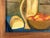 Mid-Century Still Life Oil Painting by v. Sloan – Bread, Peaches & Pitcher For Sale - Image 4 of 7