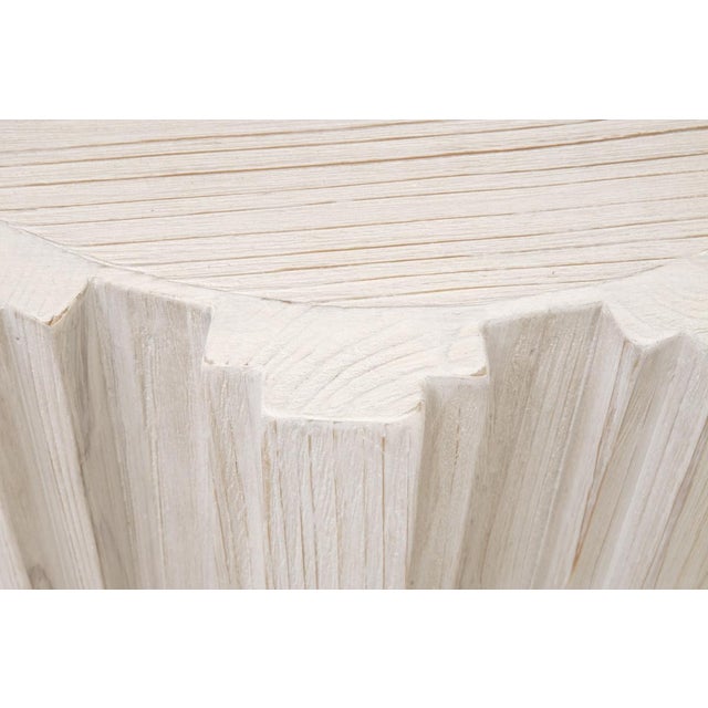 Essentials for Living Roma Accent Table White Wash Pine For Sale In Washington DC - Image 6 of 6
