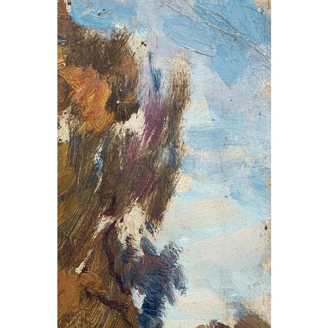 Realism Original River Landscape Oil Painting, Ukrainian Artist, 1960s 25-17 For Sale - Image 3 of 6