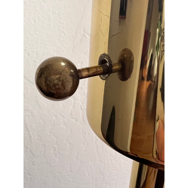 1960s Holywood Regency Brass Floor Lamp With Integrated Table by Hart Associates For Sale - Image 11 of 16