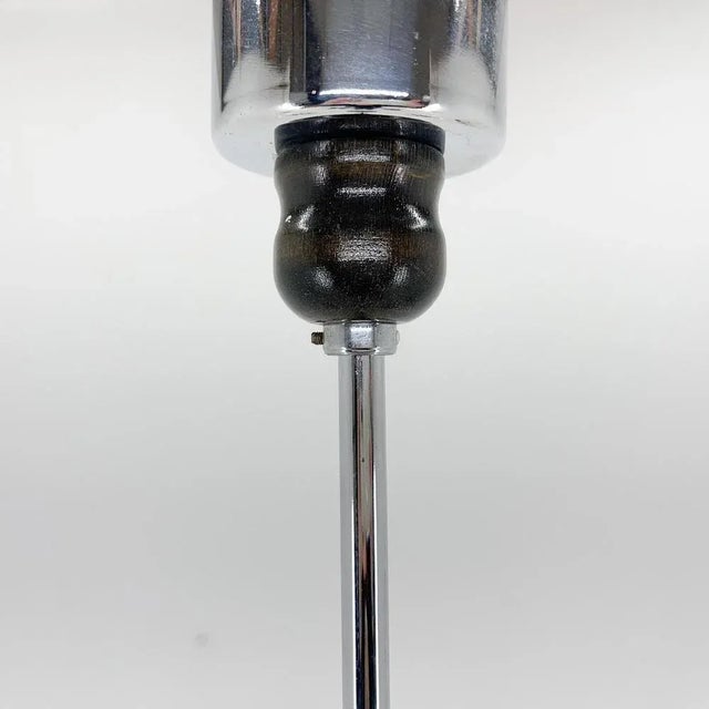 Chrome & Clear Bubble Glass 5-Arm Chandelier, 1970s For Sale - Image 9 of 11