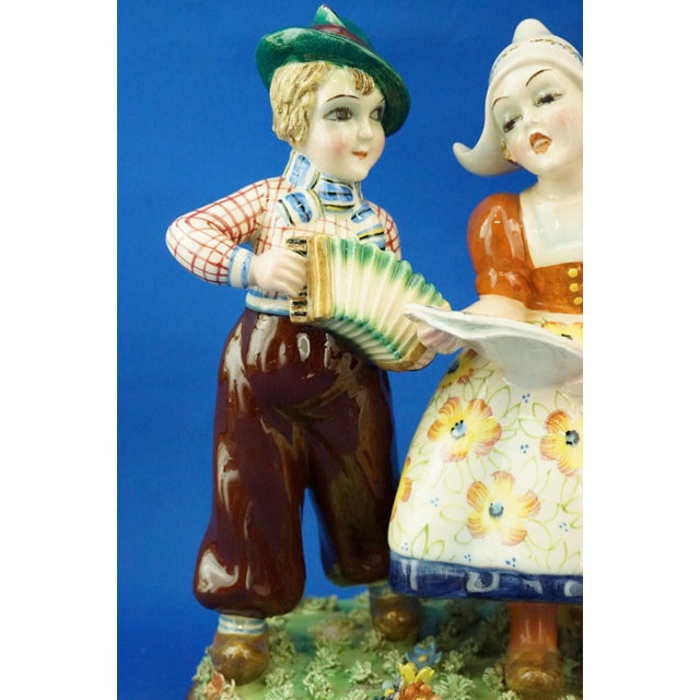 Ceramic Sculpture of Tyrolean Children by Teodoro Sebelin for Bassano, Italy, 1930s For Sale - Image 15 of 18