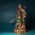 This is a substantial antique polychrome bronze sculpture of Guan Gong (also known as Guan Yu), a revered historical...