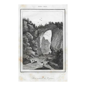 Antique Natural Bridge Virginia Engraving