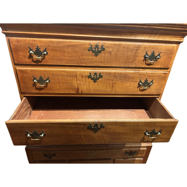18th C. 4 Drawer High Boy For Sale - Image 4 of 6
