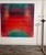 Monumental Red Abstract Painting, Acrylic on Canvas, Signed, 1969 For Sale - Image 10 of 10