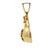 Modern Solid Yellow Gold Diamond Dollar Sign Money Bag Charm/Pendant For Sale - Image 3 of 6