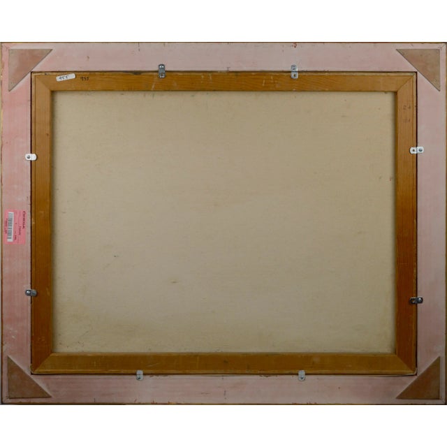 1960s 1960s "Sunset on the Inlet" Landscape Oil Painting, Framed For Sale - Image 5 of 5