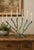 Vintage 7 Arm Brutalist Candelabra Hand-Forged Iron and Copper With Verdigris For Sale - Image 9 of 14