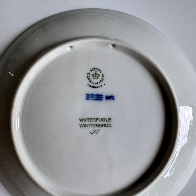 Christmas Plate Winterbirds from Royal Copenhagen, Denmark, 1987, in Flawless conditions. Designed 1980 to 1989 This piece...