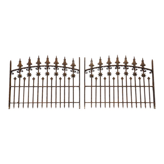 Pair of Antique Wrought-Iron Garden Gates For Sale