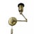 Vintage Brass Wall Light with Foldable Arms, Sweden, 1970s For Sale - Image 4 of 6