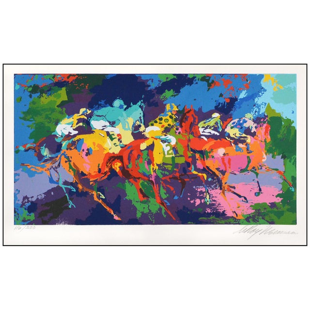Modern Late 20th Century Modern Purple Serigraph LeRoy Neiman For Sale - Image 3 of 7
