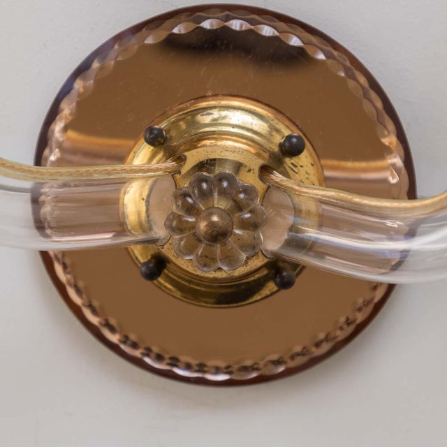 1930s French Art Deco Lucite Two-Arm Sconces - a Pair For Sale - Image 9 of 11