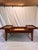 Brown Vintage Backgammon Game Coffee Table With Inlaid Marquetry Top For Sale - Image 8 of 10