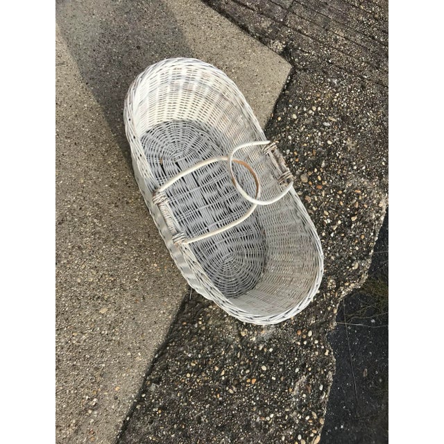 Rustic Wood Basket, 1960s For Sale - Image 4 of 6