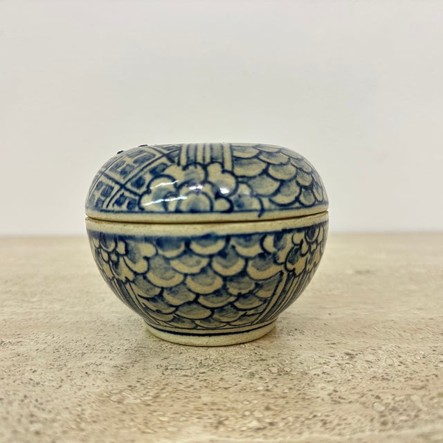Ceramic Vintage Chinese Ceramic Box, 1950s For Sale - Image 7 of 7