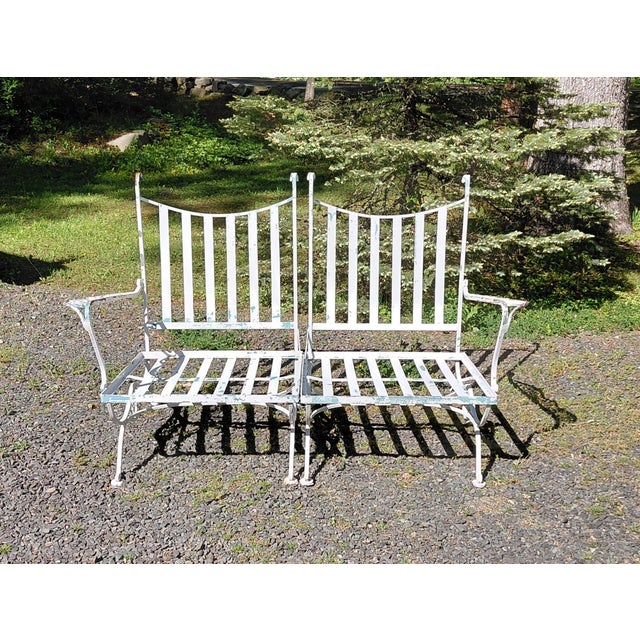 1960s Woodard Andalusian Right and Left Armchair For Sale - Image 9 of 11