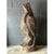 Make a bold statement with this monumental vintage hand-carved eagle sculpture. Hewn from a single solid log, this...