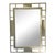 Painted Distressed Faux Bamboo Mirror For Sale