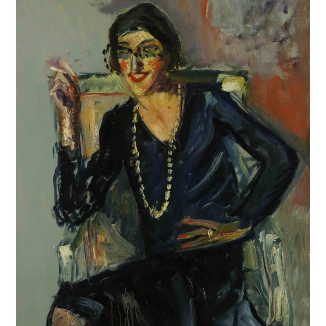 Woman is an original modern artwork realized by Antonio Feltrinelli in 1929. Mixed colored oil painting on board Not...